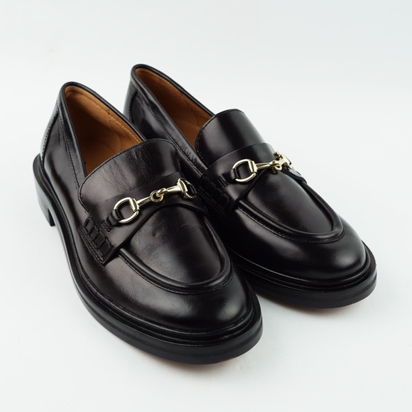 New MADEWELL Size 6.5 The Vernon Bit Hardware Loafer Leather Black $158 NN868 - Picture 3 of 10